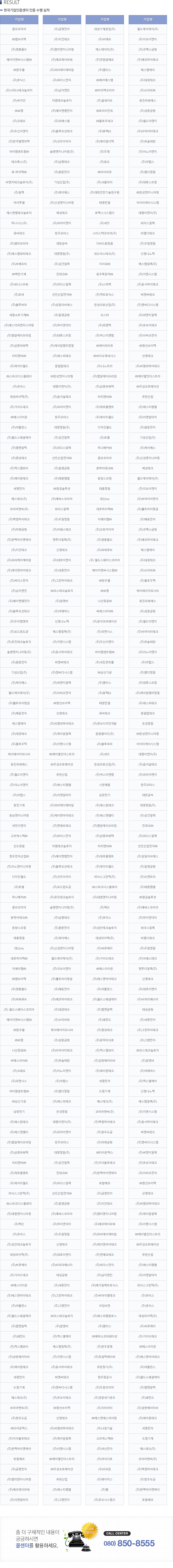 사업실적
