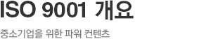 ISO 9001 개요